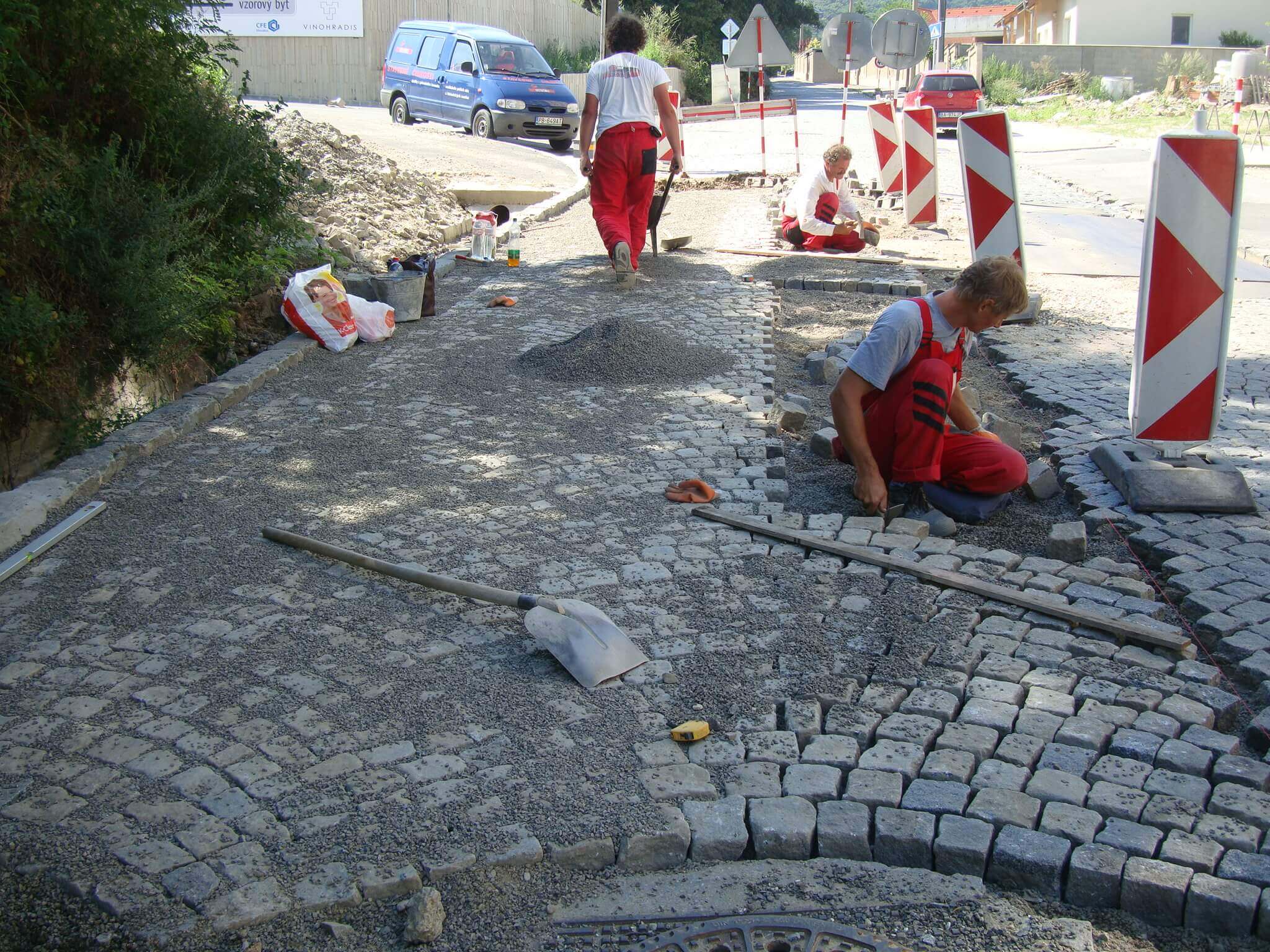 Paving Bratislava Sliačska road